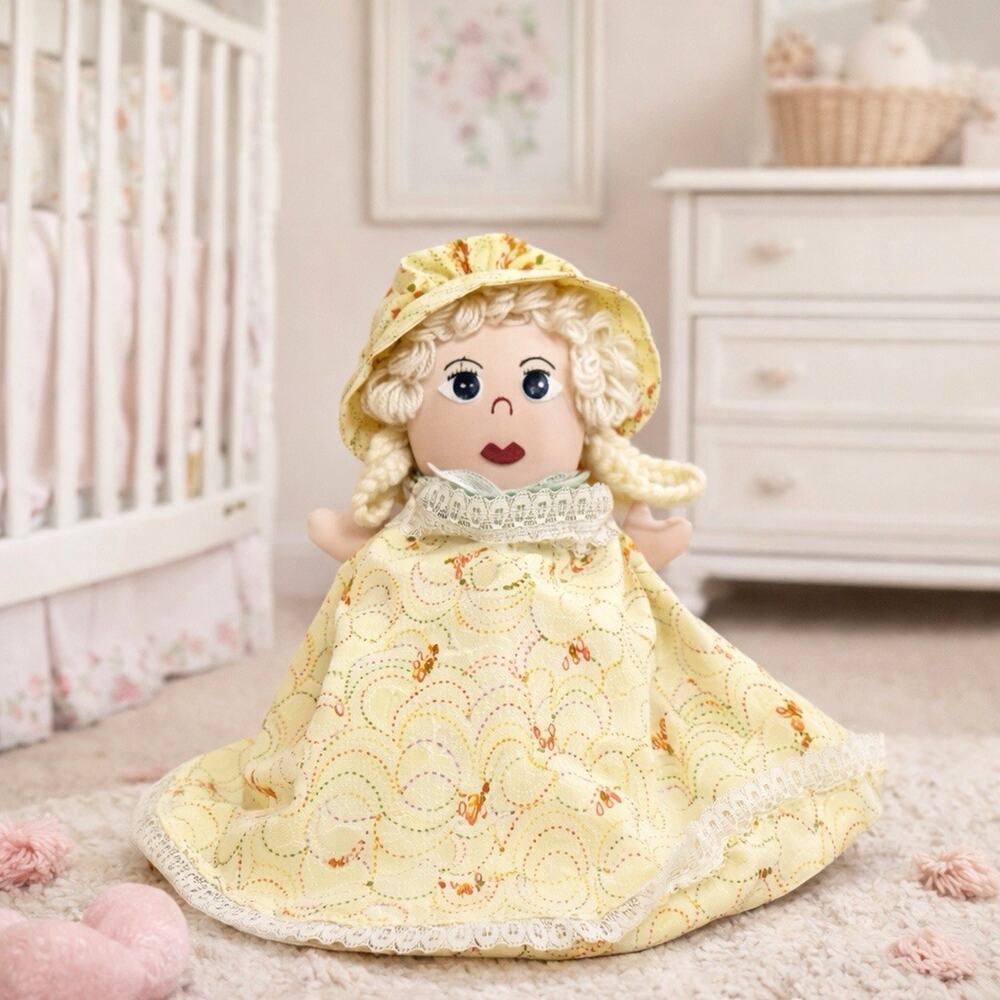 Vintage 3 in 1 Topsy Turvy Doll Girl & Bears Reversible Cottagecore